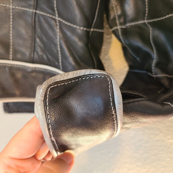 Baby Phat Y2K Leather Racing Bomber Jacket - L - Picture 10 of 16